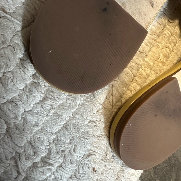 Tory Burch Mustard Yellow Slide Sandals - Picture 3 of 4